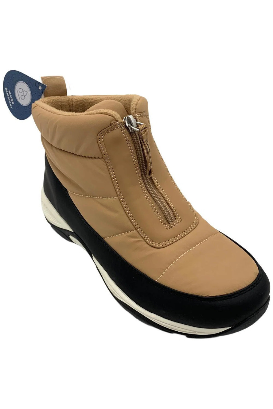 Easy Spirit Women's Edele Ankle Boot Camel/Black - Medium